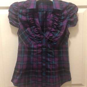 Express Design studios short sleeve dress shirt